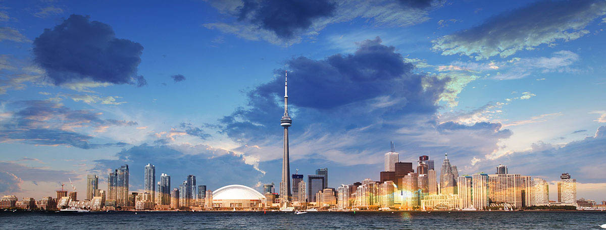 Toronto City Daytime Skyline - stock photos and royalty-free images