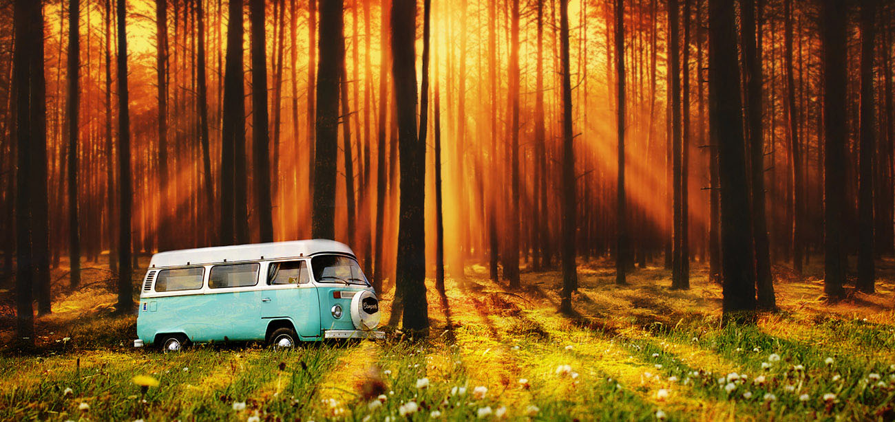 Vintage VW Camper Van Road Trip 07 - stock photos and royalty-free images