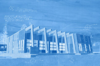 Stylish Building Construction Blueprint Design