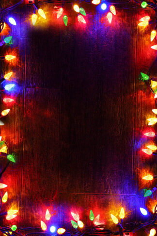 Christmas Lights Vertical Frame