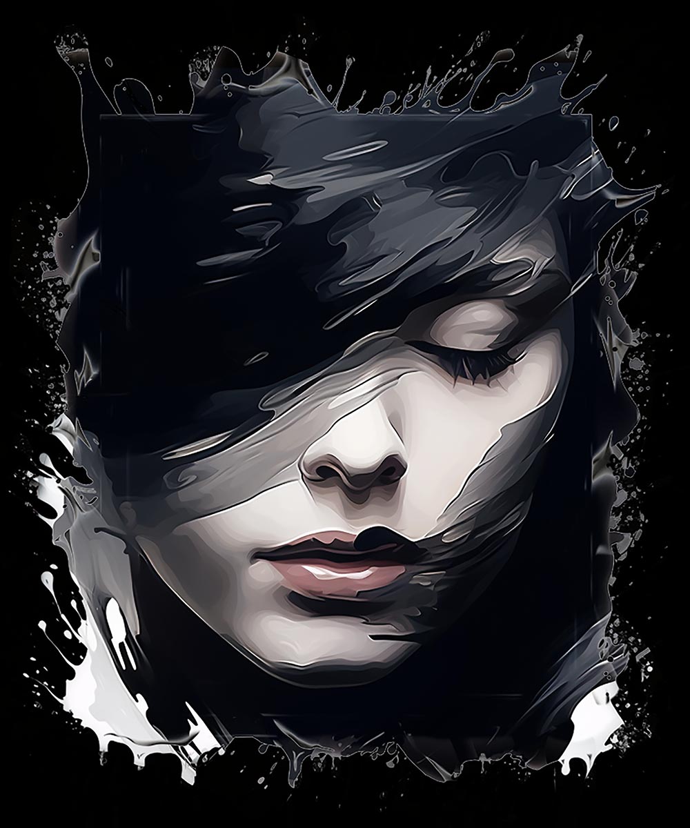 Mystic Woman Face Creative Artwork